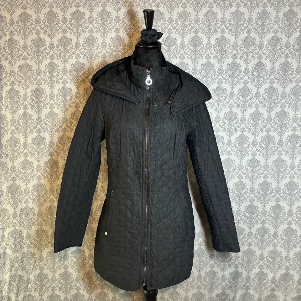 Laundry By Shelli Segal Black Quilted Puffer Jacket